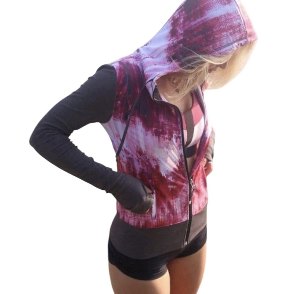 Alo Yoga Jacket Women's Medium‎ Full-Zip Hoodie Athleisure Workout Stretch Gym